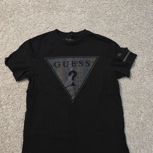 GUESS Black Graphic Men's Tee